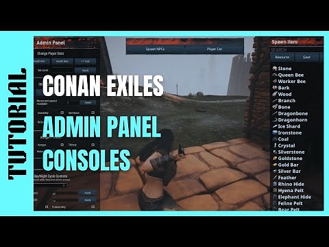 Admin Panel/Cheat Menu 2019 - Spawn Armors, Gears & More | Conan Exiles (Offline Mode) PS4/XboxOne