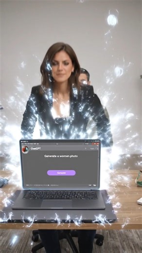 “From screen to reality: Chatgpt brings dozens of women into the room!” #womenconnect #funny #ai