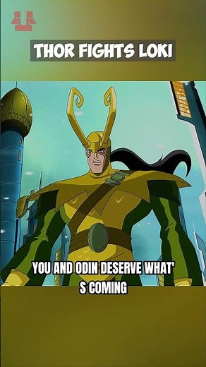 Thor Fights Loki 😮 #avengers