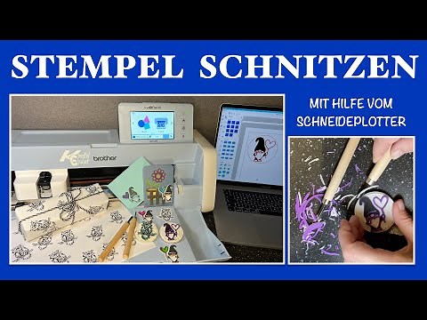 Get creative with stamps and a cutting plotter - carving stamps - Brother SDX 1200