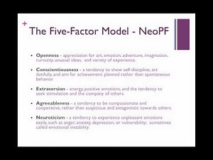 PSYC 368_Personality_FiveFactor_Part 1