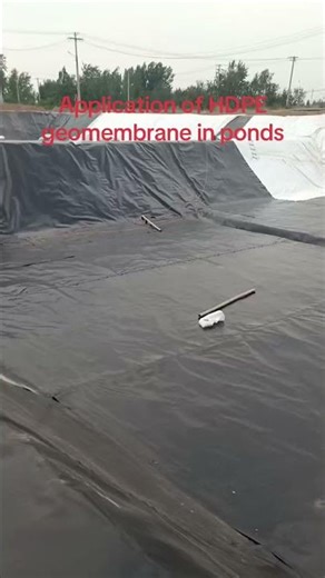 HDPE geomembrane is used in