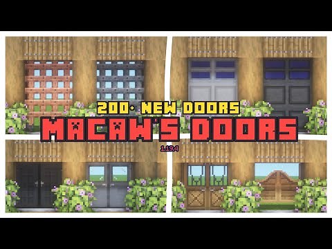 NEW DOOR VARIANTS in MINECRAFT!!! (Macaw's Doors 1.19.4)