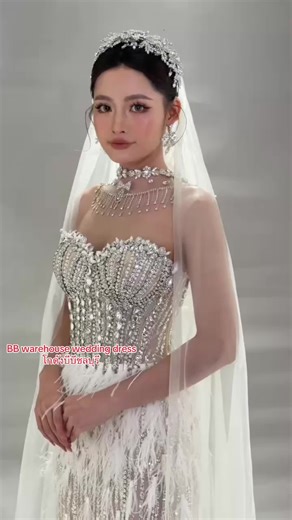 BB warehouse wedding dress บน TikTok