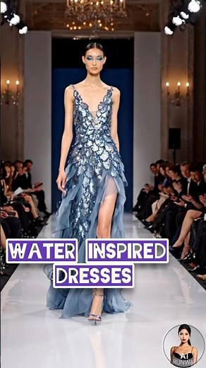 Mesmerizing Water Inspired Dresses 2026 💧✨ | Ocean, River & Fantasy Fashion Collection #airunway #yt