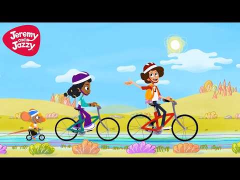 The Wheels on My Bike 🚲 Hip Hop Songs For Kids 🚵🏻‍♂️ Jeremy and Jazzy