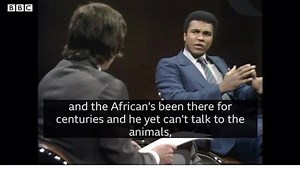 Muhammad Ali: 'Why is everything white?' Boxing legend Muhammad Ali, who died in 2016, explained how he used to ask his mother about white representation in an interview with Parkinson in 1971. He said he was a curious child who noted the plethora of white objects and people, including in literature, media and even household products and wondered why black people weren't represented in the same way. As well as a sportsman, Mr Ali was a civil rights campaigner and poet who transcended the bounds 
