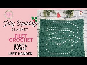 Left Handed Filet Crochet Santa Pattern