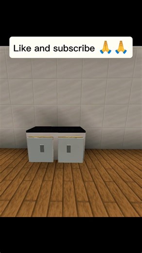 Minecraft Kitchen Cabinets 🗄️ build Hack #minecraft #shorts