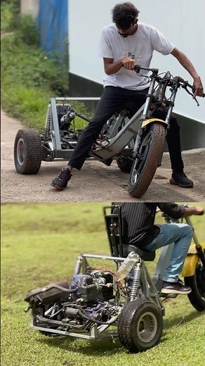 Have You Ever Seen a Trike Lean Like This ? 😱 | Homemade Tilting Trike #diybuild #handmade #bike