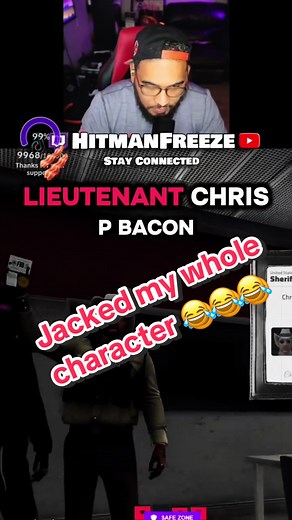 Buddy jacked my whole character. Voice and all 😂😂😂😂 @GRIM🃏| STREAMER #gta #rp #characterthief
