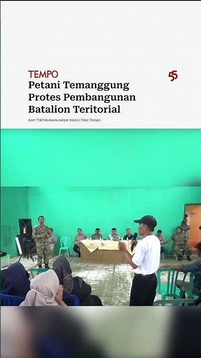 Temanggung Farmers Protest Territorial Battalion Construction