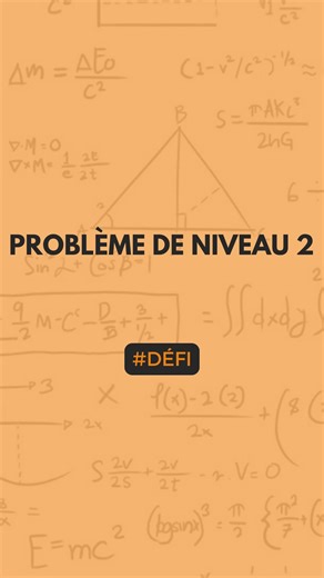 Tu veux des problèmes, en voici un de niveau 2 ! Ça veut dire qu’il n’est pas instantané mais qu’il faut réfléchir un peu pour trouver la solution… Par contre je ne sais pas si tu vas le trouver celui là, donc à voir 😉☺️ Allez, à toi de jouer 😉👇 [Mathématiques, méthode de travail, réussite scolaire, conseils d’étude, astuces de maths, préparation examen, progrès scolaire, techniques de révision, trucs et astuces, succès académique, motivation étudiante, aide aux devoirs, étudier efficacement,