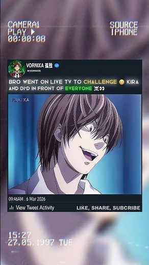 NO ONE CAN STOP KIRA 🤯💀| #deathnote #shorts