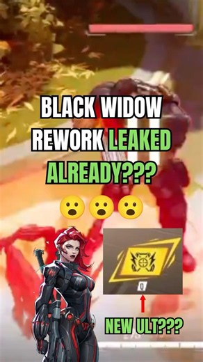 LEAKED BLACK WIDOW REWORK??? 😲😲😲 #MarvelRivals #BlackWidow #Rework #Leaked #changes #sniper #fyp
