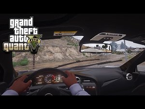 GTA 5 - QUANTV REALISTIC RAIN DROPS ON WINDSHILED+VEHFUNCS V=IMMERSION! (4K)
