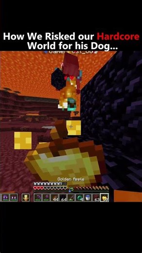 How we Risked our Hardcore World for His Dog... #minecraft