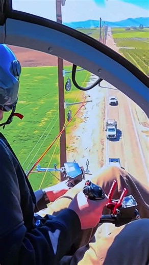 Installing power lines using a helicopter 🚁 #lineman #safetyfirst #helicopter #power #line #shorts