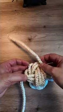 Monkey's Fist Knot the Easy Way #diy #tutorial #shorts