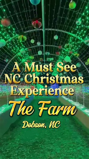 The Farm on Instagram: "🎄Open November 28-December 28!🎄 📍769 Bray Ford Rd Dobson, NC 27017 Christmas Magic is coming to The Farm Dobson! Experience the wonder of the season at The Farm! Walk through twinkling lights, visit Santa, sip hot cocoa, and make lasting memories with family! We are making this year’s celebration bigger and better than ever— perfect for all ages! ✨Included in admission:✨ 🎄 Over 30 acres of lights! 🎄Hayrides around the lights set to music 🎄 A 30ft REAL Christmas tree