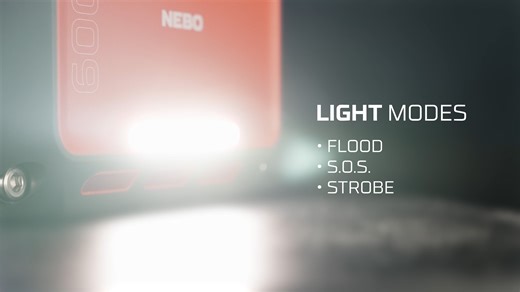 The integrated floodlight on the Intrepid® 600 Power Station