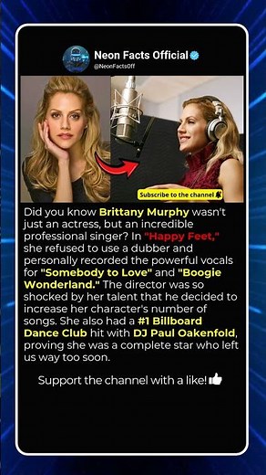 Brittany Murphy's Secret Voice in Happy Feet! 🐧 #brittanymurphy #happyfeet #singing