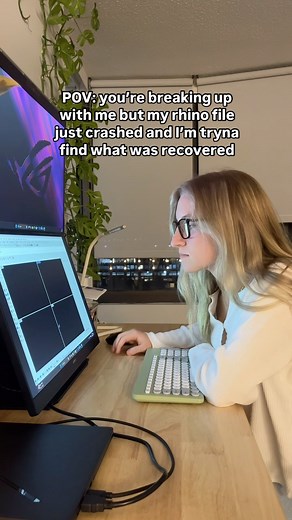 Abby Happel on Instagram: "The model file crashing before autosave does its thing is my villain origin story #architecture #architect #building #architecturehumor #architecturestudent #design #engineering #interiordesign #3dmodeling #college #archilovers #rhino3d"