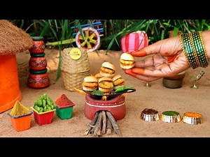 Miniature Aloo Maggi Paratha + Instant Vada pav | Street Style Fried Rice in village