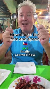 How to use the fork and spoon in the Philippines. #philippines #forkandspoon | Bryan discovers world