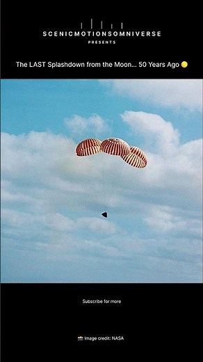 50 Years Ago: The Last Splashdown from the Moon 🌕 | Apollo 17’s Final Return