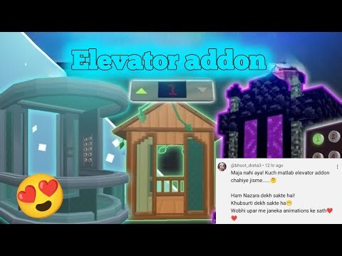 Elevator addon for MCPE/BE! (Best elevator addon) @Xboygamingz