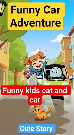 “Funny Smart Car Adventure | Mina Kids Story | #shorts #kidsstories #viral