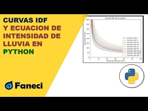 CURVAS IDF Y ECUACION DE INTENSIDAD DE LLUVIA EN PYTHON✅🌎