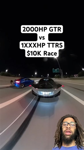 2000HP GTR vs TTRS… $10,000 Was On The Line 😳💸 #gtr #ttrs #racing #besafe #explore