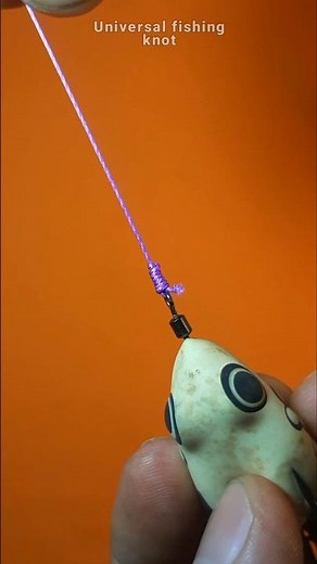 How to tie a soft frog #fishingknot #fishinghook #fishinghack