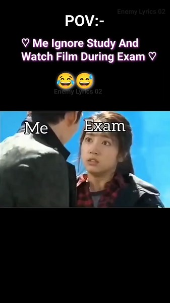 Me Ignore Study And Watch Film During Exam 😂😅 | slowed Reverb | Whatsapp Status #lyrics