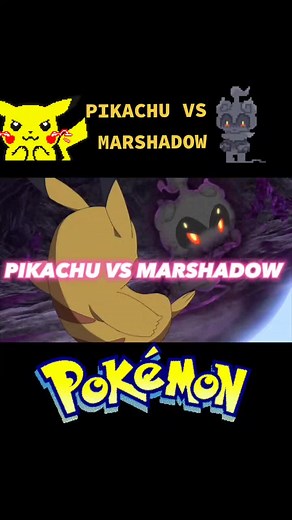 PIKACHU VS MARSHADOW . . . . . #pikachu #pokemon #tiktokviral #tiktok #followme #like4like #tiktoklike #marshadow #parati
