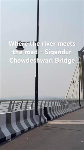 India’s second-longest cable-stayed bridge | Sigandur Chwodeshwari Bridge