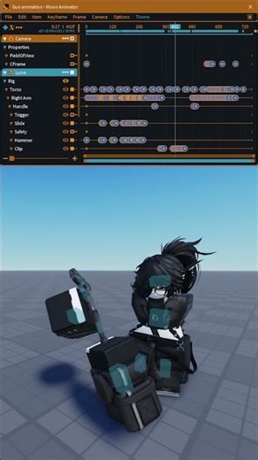 7-Day Moon Animator Challenge: Day 4 (Handgun Firing)