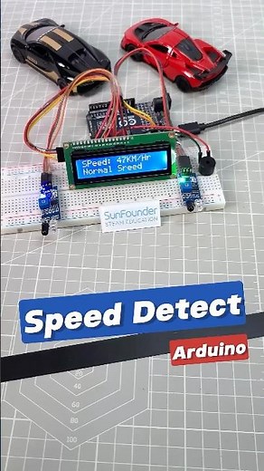 LCD Displays Speed – Arduino Radar Style! 🚦 #arduino #arduinoproject