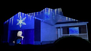 Frozen Christmas House Projection Mapping Video Customization - Digital Pressworks