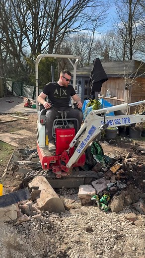 2.1K views · 11 reactions | 60 odd tons of material / rubble removed from this site using one of hire points micro diggers due to tight access! #constructionequipment #constructionlife #excavation #constructionwork | Your Landscaping Experts | Facebook