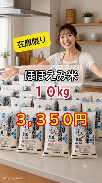 ⭕️大大大特価です！在庫限りで売り切れ注意なのでぜひ今のうちにまとめ買いして！ #米 #お米 #tiktokshop #まとめ買い