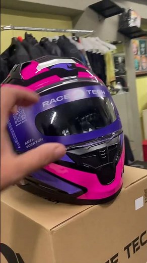 Race Tech Sector Slash Helmet Black/Purple