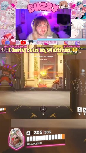 Dumb shield power I just have to accept my fate as a granny #overwatch #anaoverwatch #reinhardt