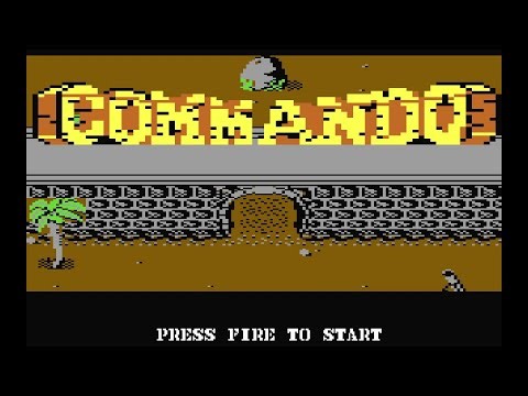 Commando (Commodore 64) – Écran-titre (PAL) – 1080p