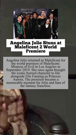 Angelina Jolie Stuns at Maleficent 2 World Premiere #celebrity
