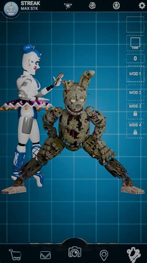 Springy Trap Trying Split Fnaf AR AR AR #fnaf#springtrap