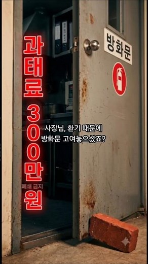 방화문 고정하면 과태료 300만 원! 소방 점검 한 번에 합격하는 관리법