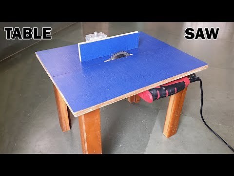 How to Make a Table Saw at Home - Drill Powered